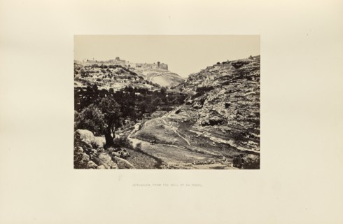 Jerusalem, from the Well of En-Rogel; Francis Frith, English, 1822 - 1898, Jerusalem, Israel; 1858; Albumen silver print