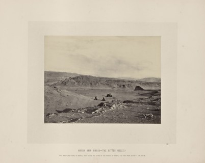 Marah, Ain Amara - The Bitter Wells, Francis Frith, English, 1822 - 1898, Sinai Peninsula, Egypt; about 1865; Albumen silver