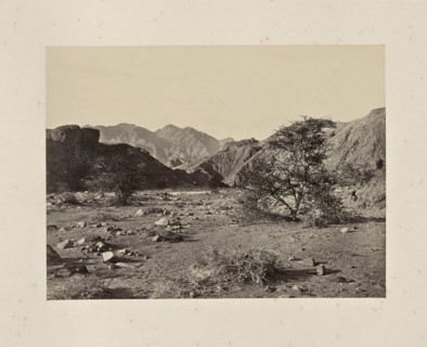 The Wilderness of Sin, Wady Shellal, Francis Frith, English, 1822 - 1898, Sinai Peninsula, Egypt; about 1865; Albumen silver