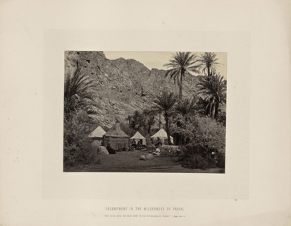 Encampment in the Wilderness of Paran; Francis Frith, English, 1822 - 1898, Sinai Peninsula, Egypt; about 1865; Albumen silver