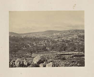 Hebron and the Plain of Mamre, with Mosque Covering the Cave of Machpelah; Francis Frith, English, 1822 - 1898, Hebron, Israel