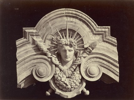 Clefs des arcs dans la coupole du grand escalier; Louis-Émile Durandelle, French, 1839 - 1917, Paris, France; about 1875