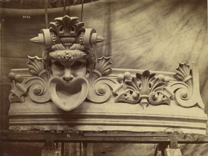 Chéneau de la lanterne de la salle; Louis-Émile Durandelle, French, 1839 - 1917, Paris, France; about 1875; Albumen silver