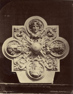 Clef de voute. Galeries latérales; Louis-Émile Durandelle, French, 1839 - 1917, Paris, France; about 1875; Albumen silver print