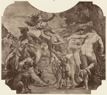 Le jugement de Paris; Louis-Émile Durandelle, French, 1839 - 1917, Paris, France; about 1875; Albumen silver print