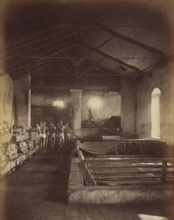 Indigo boilers and fecula table; Oscar Mallitte, British, about 1829 - 1905, active Allahabad, India 1870s, Allahabad, India