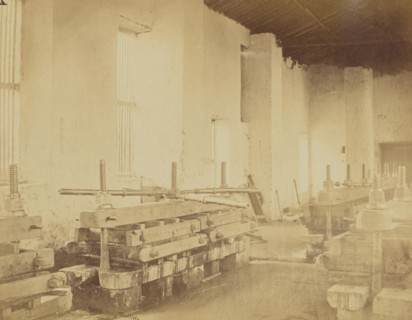 Press house; Oscar Mallitte, British, about 1829 - 1905, active Allahabad, India 1870s, Allahabad, India; 1877; Albumen silver