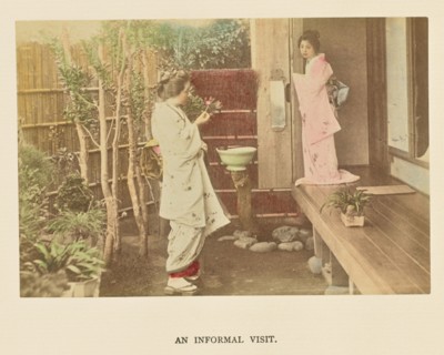 An Informal Visit; Kazumasa Ogawa, Japanese, 1860 - 1929, 1897; Hand-colored Albumen silver print