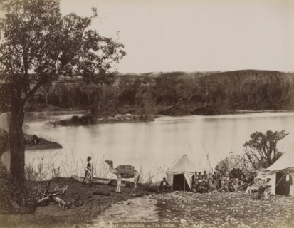 Le Jourdain, The Jordan, Félix Bonfils, French, 1831 - 1885, about 1870; Albumen silver print
