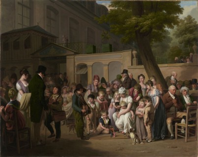 Entrance to the Jardin Turc; Louis-Léopold Boilly, French, 1761 - 1845, France; 1812; Oil on canvas; 73.3 × 91.4 cm