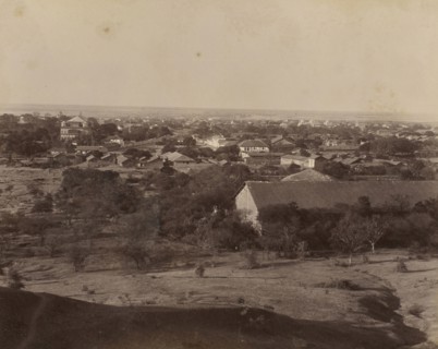 Bhavnagar from Charika Hill; Gujarat, India; 1886 - 1889; Albumen silver print