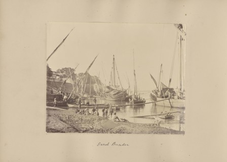 Surat Bunder; India; 1886 - 1889; Albumen silver print
