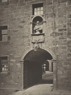 Archway In Inner Court, looking towards the Outer Court, with Zachary Boyd's Bust; Thomas Annan, Scottish,1829 - 1887, Glasgow
