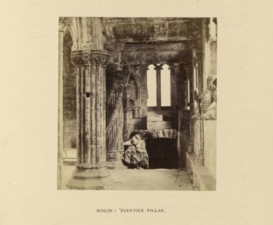 Roslin Chapel; 'Prentice Pillar; George Washington Wilson, Scottish, 1823 - 1893, London, England; 1862; Albumen silver print