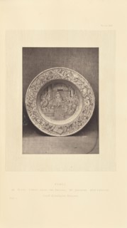 Italian decorative plate; William Chaffers, British, active 1870s, London, England; 1872; Woodburytype; 11.2 × 8 cm