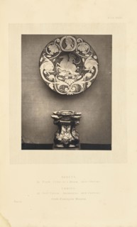 Plate and salt cellar; William Chaffers, British, active 1870s, London, England; 1872; Woodburytype; 12.1 × 9.4 cm