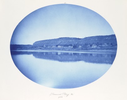 Diamond Bluff, Wisconsin; Henry P. Bosse, American, 1844 - 1903, Wisconsin, United States; 1889; Cyanotype; 26.4 x 33.3 cm