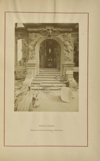 Entrance to Insurance Exchange, La Salle Street; George N. Barnard, American, 1819 - 1902, Chicago, Illinois, United States