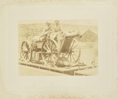 Long Tom weder hersteld; Possibly Jan van Hoepen, Dutch, 1856 - 1922, South Africa, Africa; 1899 - 1901; Albumen silver print