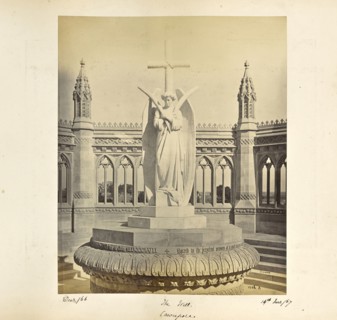 Cawnpore; The Memorial Well, the Marble Statue by Marochetti, under a different aspect of light; Samuel Bourne, English, 1834