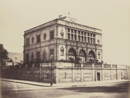 Maison de François I, No. 67, Édouard Baldus, French, born Germany, 1813 - 1889, Paris, France; 1860s; Albumen silver print
