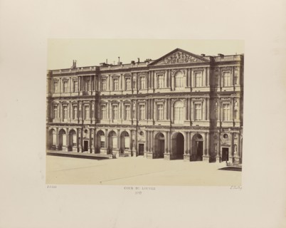 Cour du Louvre, No. 17, Édouard Baldus, French, born Germany, 1813 - 1889, Paris, France; 1860s; Albumen silver print