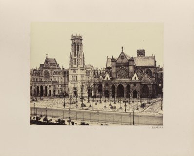 Place St. Germain L'Auxerrois, No. 80, Édouard Baldus, French, born Germany, 1813 - 1889, Paris, France; 1860s; Albumen silver