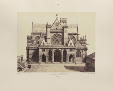 St. Germain L'Auxerrois, No. 31, Édouard Baldus, French, born Germany, 1813 - 1889, Paris, France; 1860s; Albumen silver print