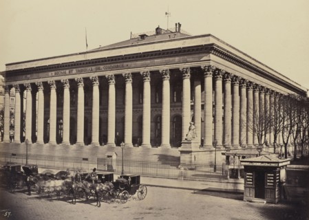Bourse, No. 57, Édouard Baldus, French, born Germany, 1813 - 1889, Paris, France; 1860s; Albumen silver print