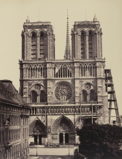 Notre Dame, No. 26, Édouard Baldus, French, born Germany, 1813 - 1889, Paris, France; 1860s; Albumen silver print