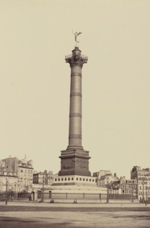 Colonne de Juillet, No. 32, Édouard Baldus, French, born Germany, 1813 - 1889, Paris, France; 1860s; Albumen silver print