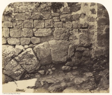 Portion of an Old Arch at the S.W. End of the Bazaars; Sgt. James M. McDonald, English, 1822 - 1885, Israel; 1865; Albumen
