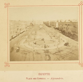 Place des Consuls. - Alexandrie; Félix Bonfils, French, 1831 - 1885, Alais, France; about 1878; Albumen silver print