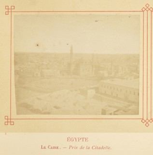 Le Caire. - Pris de la Citadelle; Félix Bonfils, French, 1831 - 1885, Alais, France; about 1878; Albumen silver print