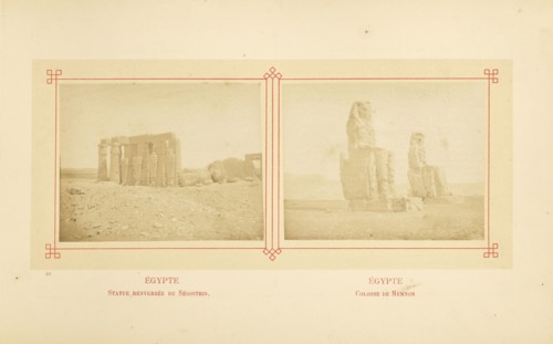 Statue renversée de Sésostris; Félix Bonfils, French, 1831 - 1885, Alais, France; about 1878; Albumen silver print