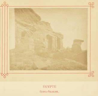 Gebel-Silsileh; Félix Bonfils, French, 1831 - 1885, Alais, France; about 1878; Albumen silver print