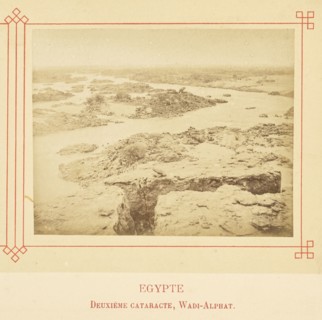 Deuxième cataracte, Wadi-Alphat; Félix Bonfils, French, 1831 - 1885, Alais, France; about 1878; Albumen silver print