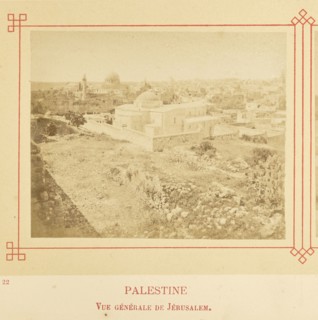 Vue générale de Jérusalem; Félix Bonfils, French, 1831 - 1885, Alais, France; about 1878; Albumen silver print
