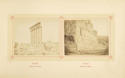 Temple du Soleil; Félix Bonfils, French, 1831 - 1885, Alais, France; about 1878; Albumen silver print
