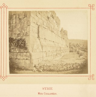 Mur Cyclopéen; Félix Bonfils, French, 1831 - 1885, Alais, France; about 1878; Albumen silver print