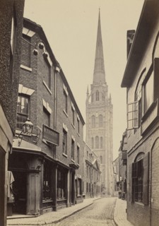 Coventry, tower and spire of St. Michael's; Francis Bedford, English, 1815,1816 - 1894, Chester, England; about 1860 - 1870