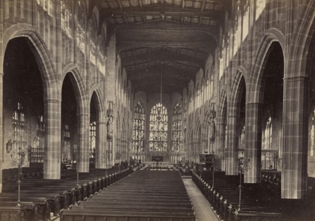 Coventry, interior of St. Michael's, looking east; Francis Bedford, English, 1815,1816 - 1894, Chester, England; about 1860