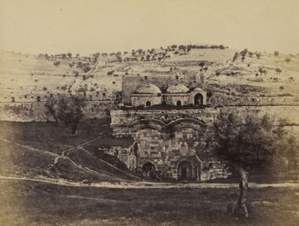 Jerusalem, The Mount of Olives from the Mosk of the Dome of the Rock; Francis Bedford, English, 1815,1816 - 1894, London