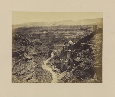 Mar Saba, General View of the Convent and Ravine of the Kidron; Francis Bedford, English, 1815,1816 - 1894, London, England