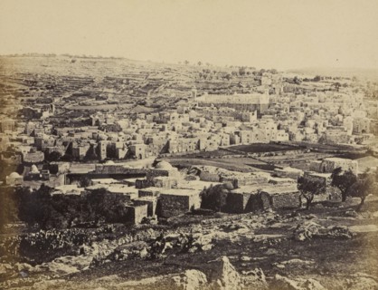 Hebron, The Town Showing the Great Mosk; Francis Bedford, English, 1815,1816 - 1894, London, England; 1862; Albumen silver