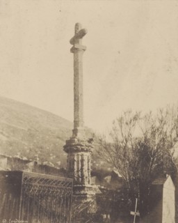 Cross on a Pillar; Édouard Loydreau, French, 1820 - 1905, Louis Désiré Blanquart-Evrard, French, 1802 - 1872, Lille, France