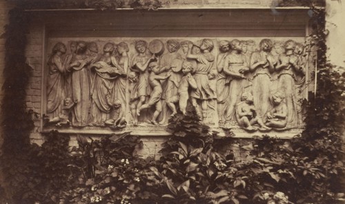 Bas-relief in Marble on Garden Wall; French, Louis Désiré Blanquart-Evrard, French, 1802 - 1872, Lille, France; 1853; Albumen