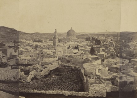 Panorama of Jerusalem; Othon Von Ostheim, Austrian, active about 1850 - early 1860s, Europe; about 1862; Albumen silver print