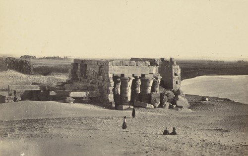 Koum Ombo, From the North East; Francis Frith, English, 1822 - 1898, Kom Ombo, Egypt; 1857; Albumen silver print