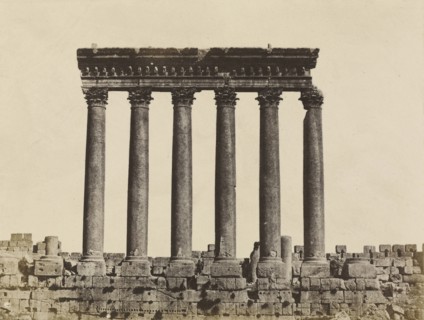 Syrie. Baalbeck. Colonnade du Temple du Soleil; Maxime Du Camp, French, 1822 - 1894, Louis Désiré Blanquart-Evrard French